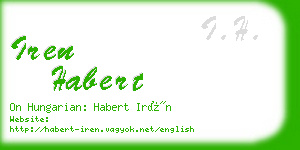 iren habert business card